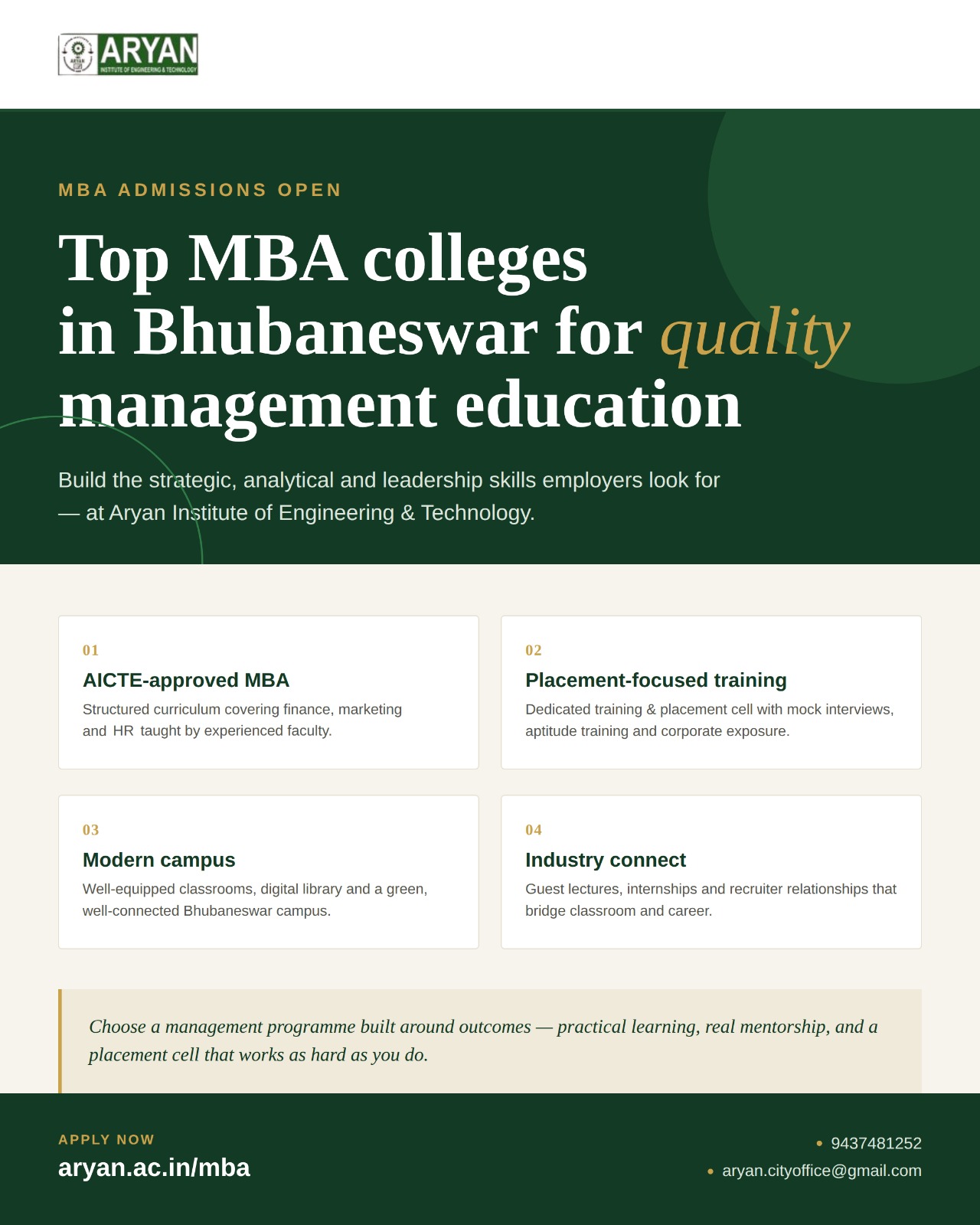Top MBA Colleges in Bhubaneswar for Quality Management Education