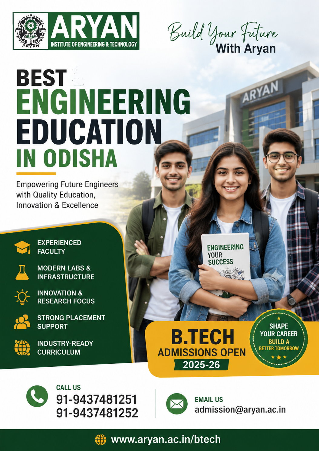 Engineering Education in Odisha: Why Aryan Institute is the Smart Choice
